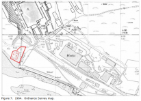 Figure 7. 1964. Ordnance Survey map. Figure 7. 1964. Ordnance Survey map.